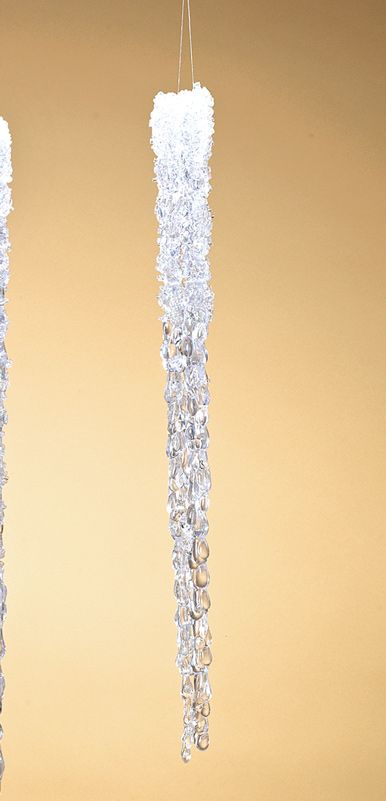 18 Large Life Like Outdoor Icicle Christmas Ornament  