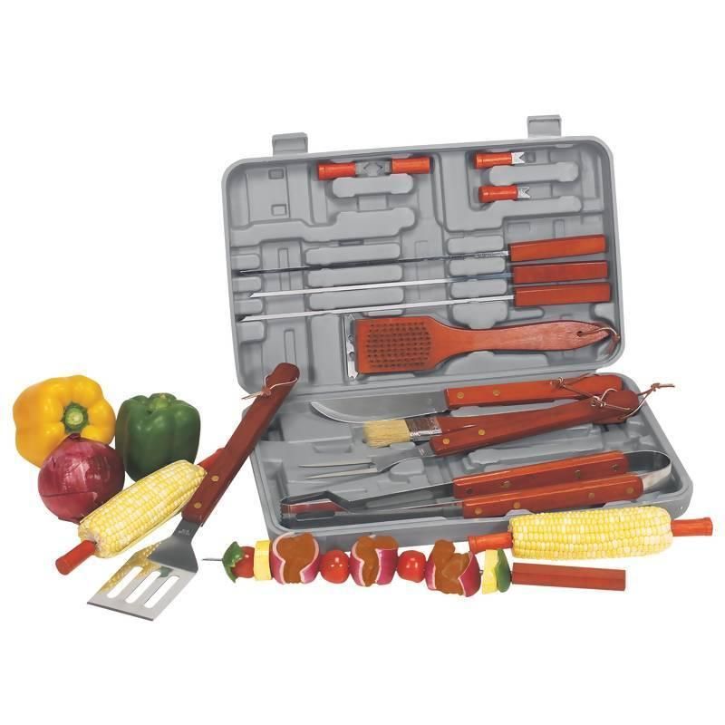 CHEFMASTER 19pc Barbeque GRILL UTENSILS   BBQ Tool Set  