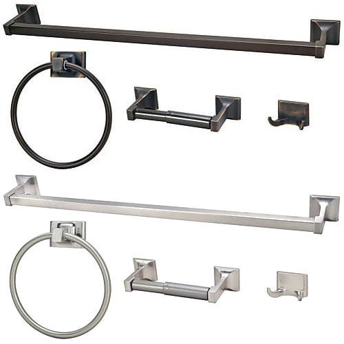 Pc Bathroom Hardware Accessory Set   2 Finish Choices  