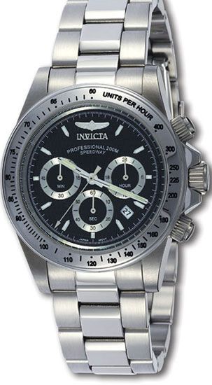 Invicta Speedway Professional Chronograph Black Dial Mens Watch 9223 