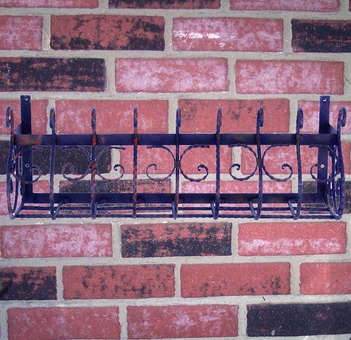 35. Window Box/Wall Plant Holder Black Antique  