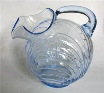 Cambridge Caprice Moonlight Blue Glass Water Pitcher  