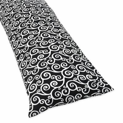   Scroll Body Pillowcase / Body Pillow Cover / Body Pillow Slipcover