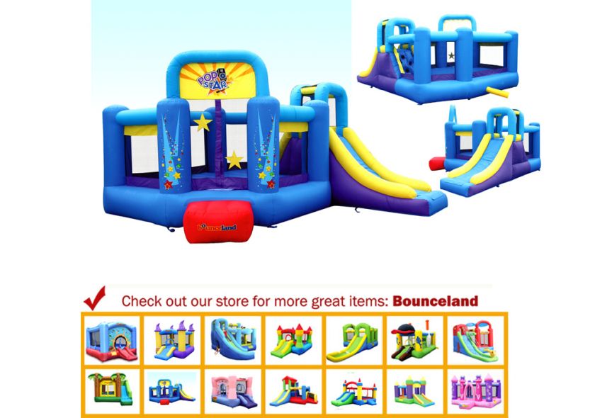 Bounceland Inflatable Bounce House Pop Star Bouncer  