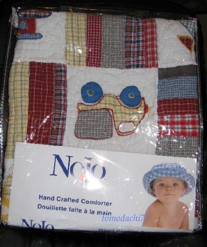 NOJO BOY TRANSPORTATION CRIB QUILT AIRPLANE TRAIN  