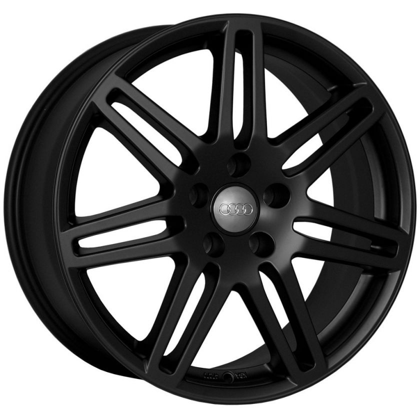 18 RS4 Wheels Rims Matte Black Fit Audi A6 C4, C5, C6 and C7 chassis 