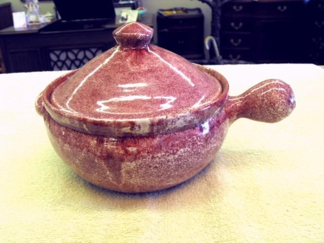 COLE NORTH CAROLINA POTTERY CASSEROLE WITH LID  