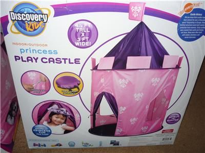 DISCOVERY KIDS PRINCESS PLAY CASTLE TENT NIB  