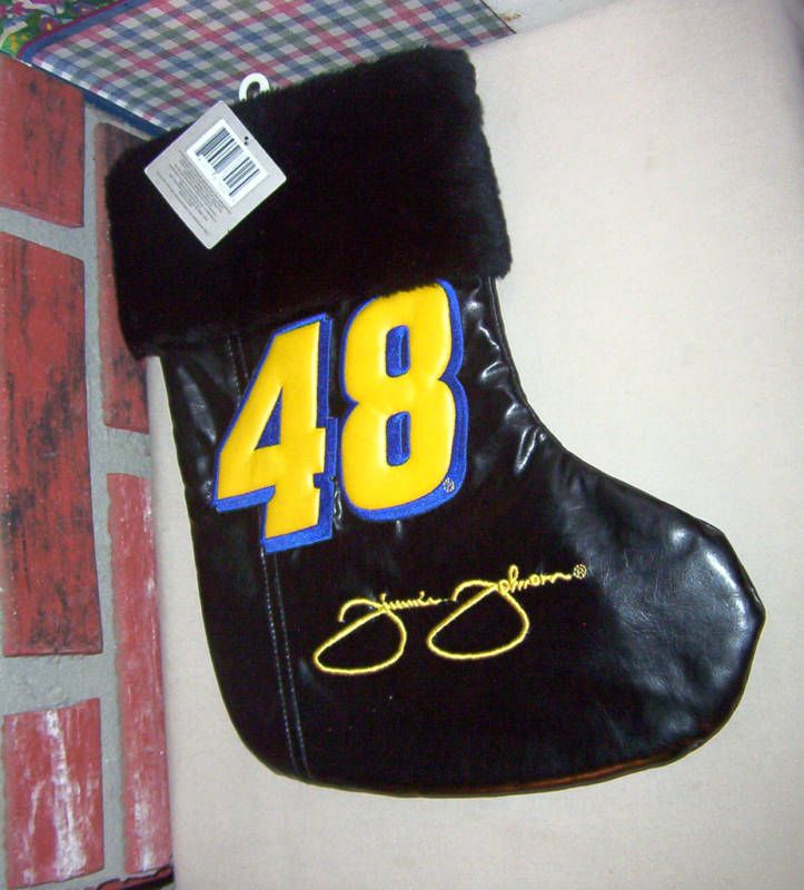 NWT NASCAR CHRISTMAS STOCKING W/ JIMMIE JOHNSON # 48  