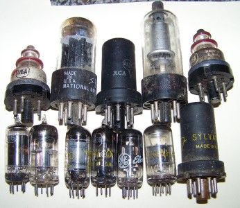 Mix 12 Old RadioTV Tubes Steampunk Geek Art Industrial Decorate 