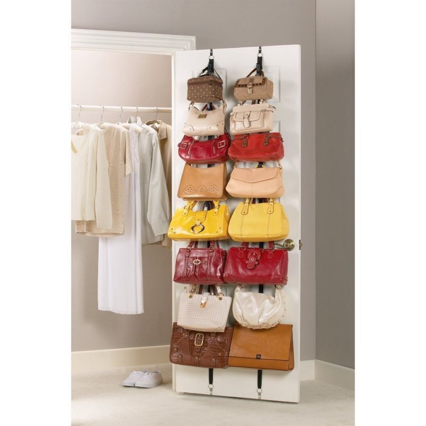   Hanging Purse Rack Bags Storage System Closet Racks Organizer 3DAYSHIP