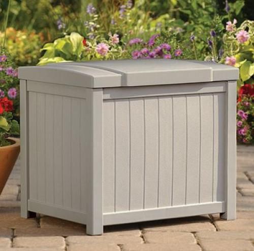 New Suncast Patio & Deck Storage Box   22 Gallon  