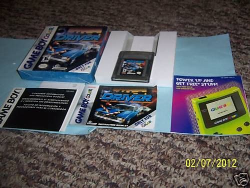 Driver (Game Boy Color) COMPLETE GBC GBA RARE 742725207097  