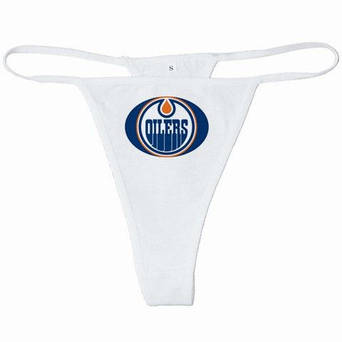 New Edmonton Oilers White or Pink Thong  