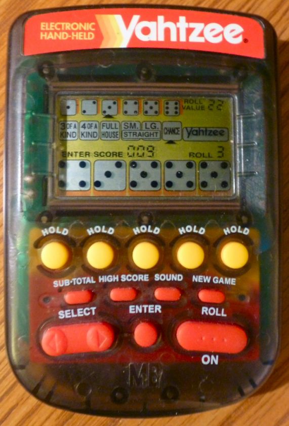 electronic yahtzee great electronic toy from milton bradley