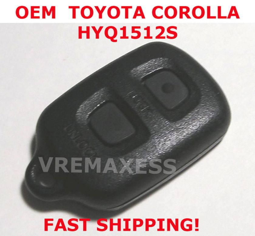 Toyota Corolla Keyless Entry Remote HYQ1512S 2 BUTTON  