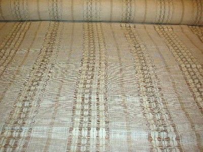 LINEN OPEN WEAVE CHAINETTE DRAPERY FABRIC textured  