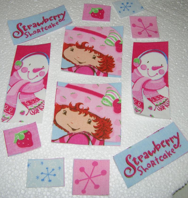 STRAWBERRY SHORTCAKE FABRIC IRON ON APPLIQUES #aa  