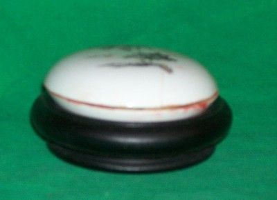 MT. FUJI WAX STAMP SEAL PORCELAIN DISH JAPANESE JAPAN  