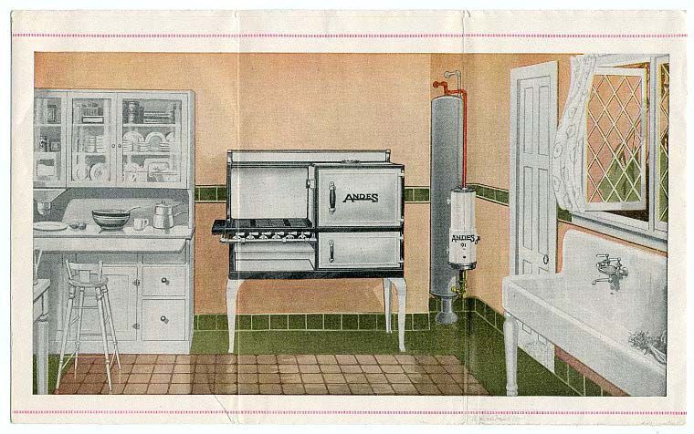 Andes Gas Ranges Stoves 1910 leaflet catalog Binghamton, NY Geneva, NY 