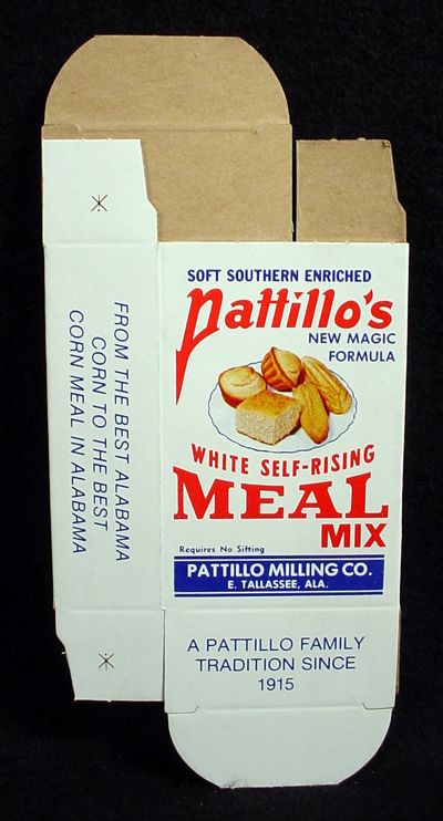 VINTAGE BOX PATTILLO’S MEAL MIX TALLASSEE ALABAMA AL  