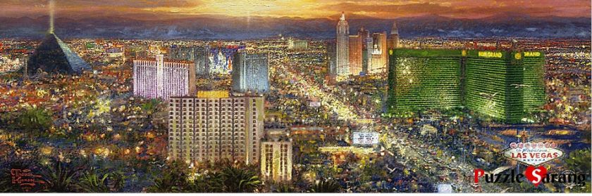 Jigsaw Puzzles 954 Pieces VIVA LAS VEGAS / Thomas Kinkade  