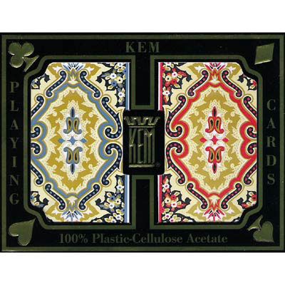 KEM Plastic Playing Cards Paisley Bridge Jumbo  