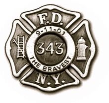 FDNY MALTESE PEWTER TRIBUTE LAPEL PIN  