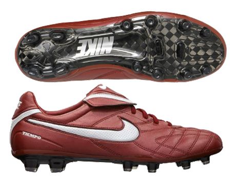   Tiempo Legend Elite FG Team Red/Silver Mens Soccer Cleats 407474 606