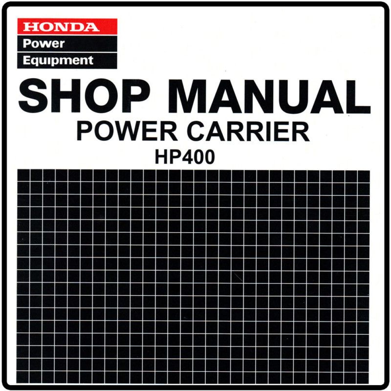 Honda HP400 400 Power Carrier Service Repair Manual 6174200  