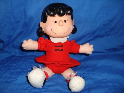 Peanuts Gang LUCY Mcdonalds Plush W/Plastic Head 10  