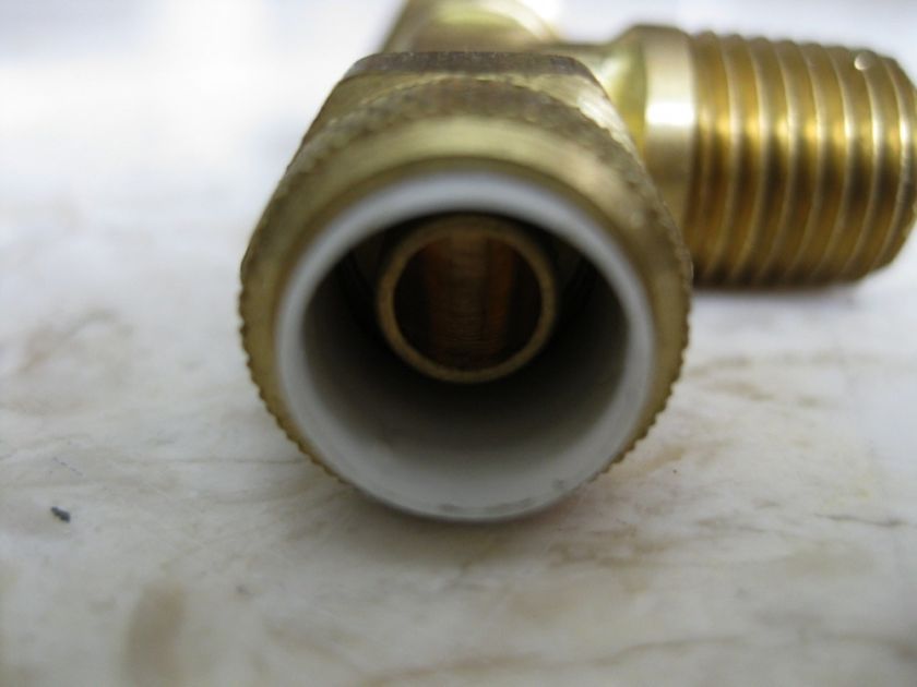 Brass Pneumatic T Fitting 1/4NPT 3/8 Tube Compression  