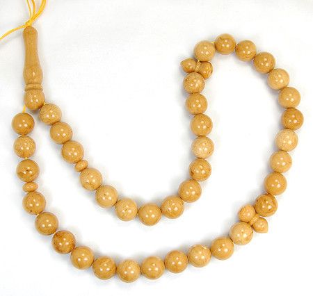 12mm ManMade Amber Round Prayer 33 Beads  