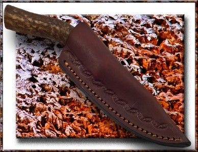 Steel Stag Knives Genuine Stag Horn Stainless Steel Hunting Knife 