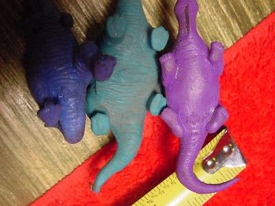 Vintage 3 RUSS RUBBER DINOSAURS DIMETRODON ++  