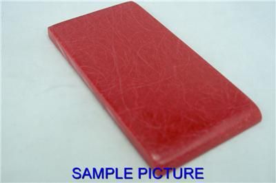 RED RANDOM FIBER KNIFE SCALES BLANKS 1/4 130  