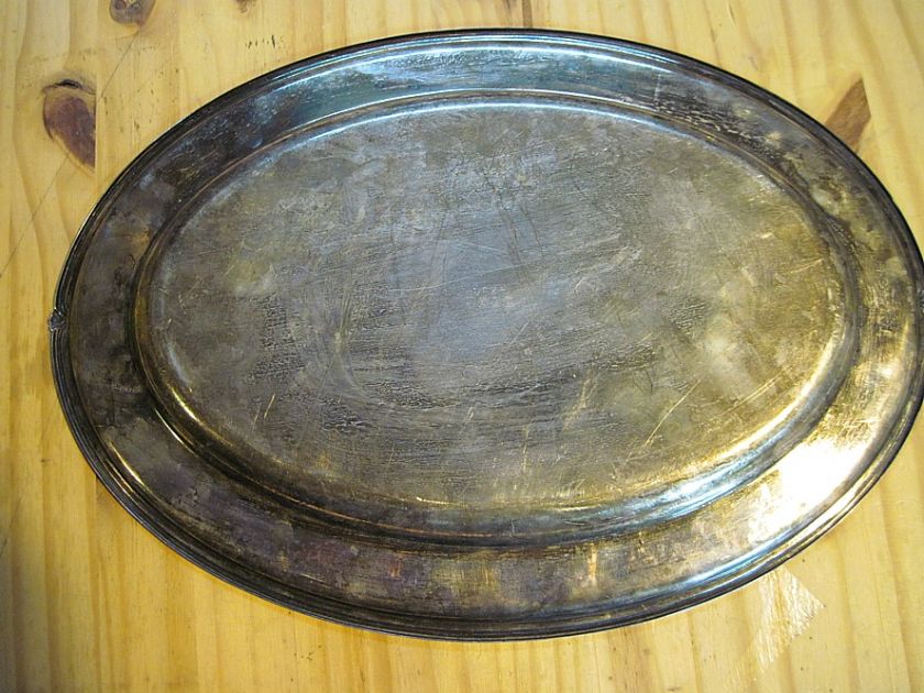   Oval Serving Dish platter fish Bowl Silver Plate Victorian  