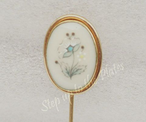 Lenox China WINDSONG Jewelry Stickpin 12K GF Coordinates with China 