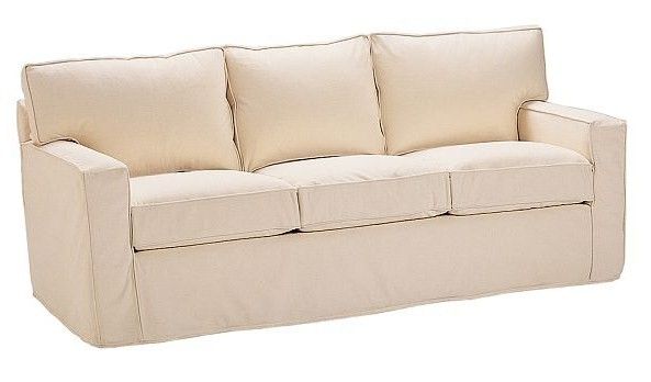   Barn Basic PB SQUARE Grand SOFA Slipcover NATURAL TWILL ~Hard to Find