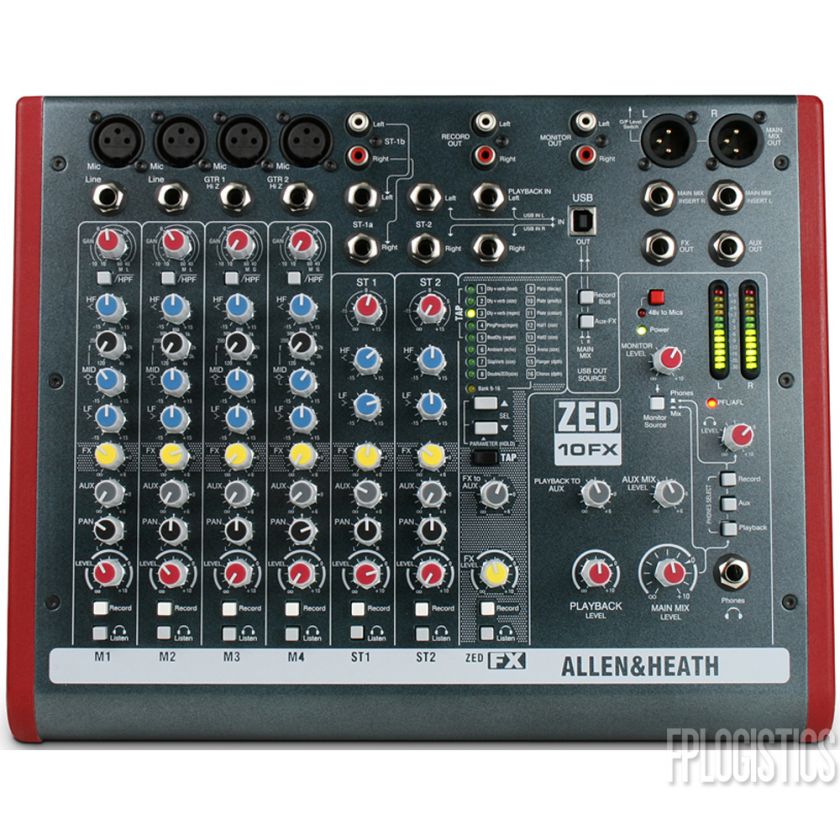   00 includes 1 allen heath zed 10fx pa mixer 1 power cord 1 user manual