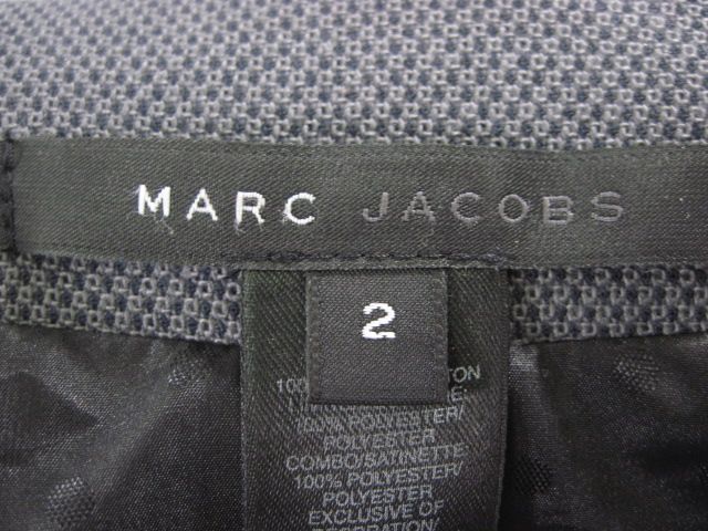 MARC JACOBS Navy 3/4 Sleeve Swing Coat Skirt Set Sz 2/4  