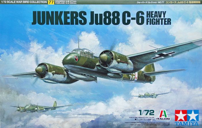 Tamiya 60777 JUNKERS Ju88 C 6 Heavy Fighter 1/72 Kit  