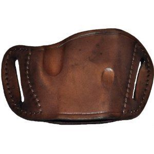 PRO TECH BROWN LEATHER BELT SIDE HOLSTER