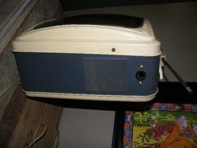 Vintage Philco Briefcase 19 Portable TV Television Tube Steampunk Prop 