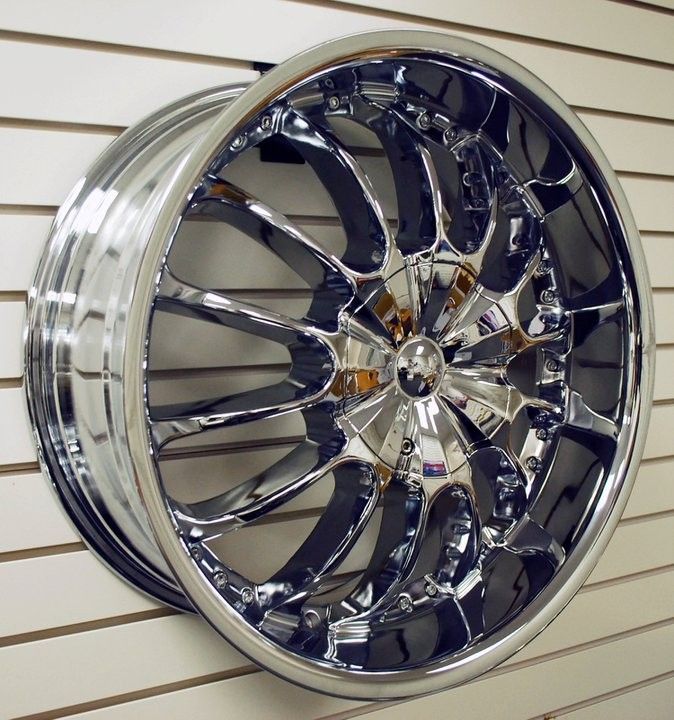   CABO 143 Lite Side CHROME Wheels Rims+Tires PKG 5x114.3 5x115 NEW 2011