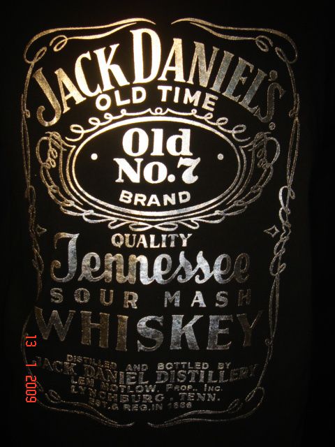 The Stickers Tee (Japan) Whisky Jack Daniel Silverfoil  